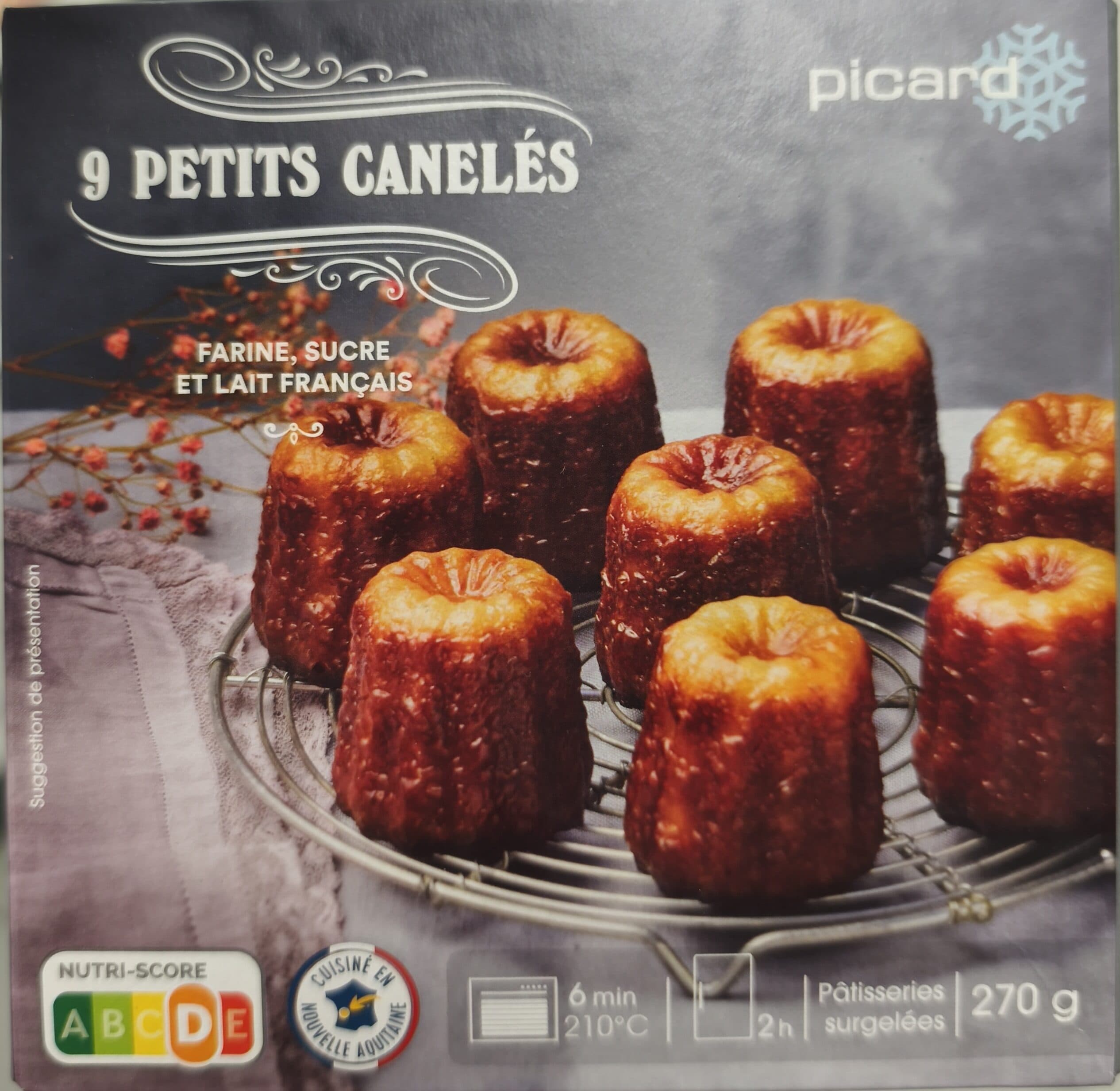 Picard 9 petits canelés packshot