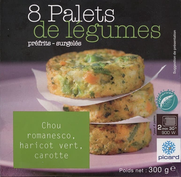 Picard 8 Palets de légumes préfrits - surgelés packshot