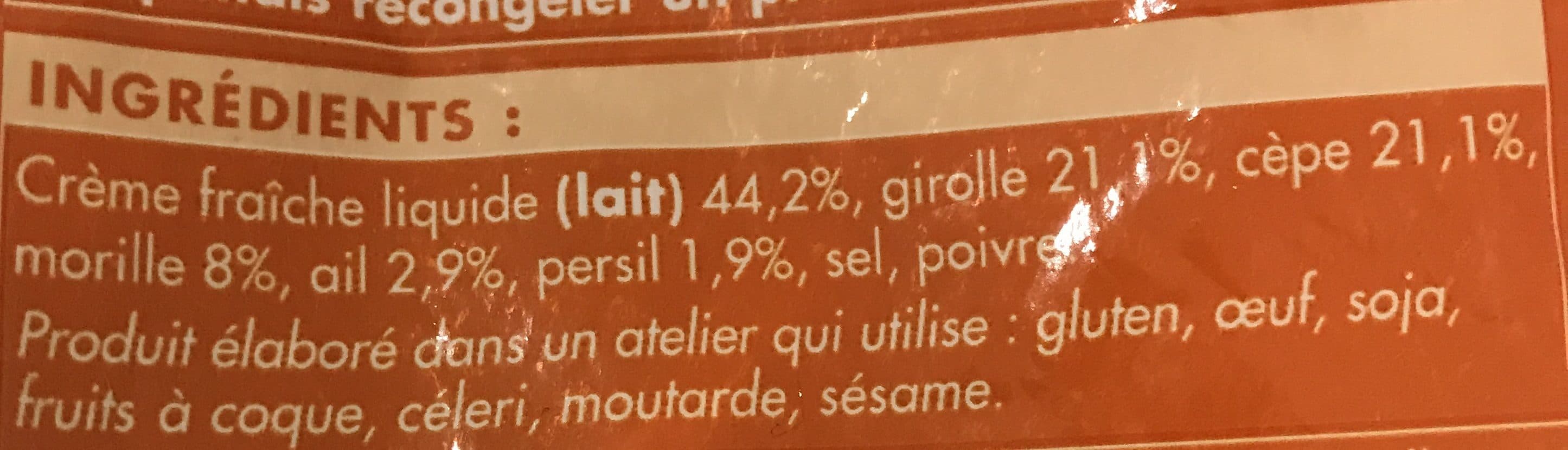 Picard Poêlée de Champignons Sauvages à la Crème packshot