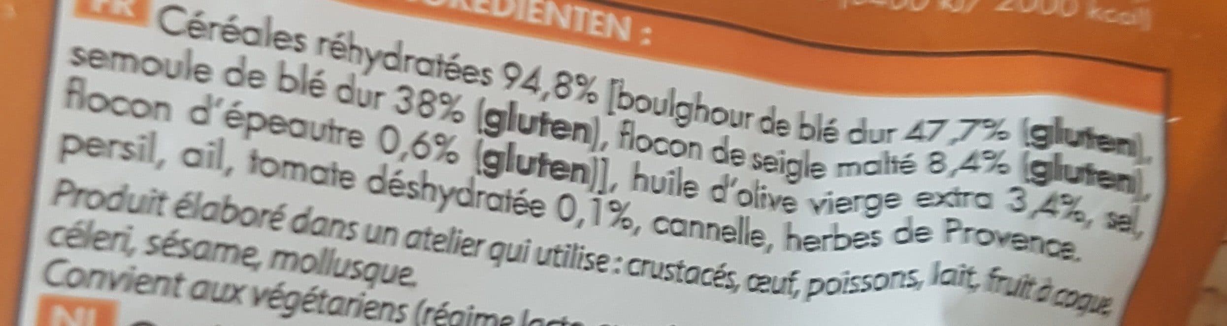Picard Boulghour et céréales cuisinés à l'huile d'olive (3,4%) packshot