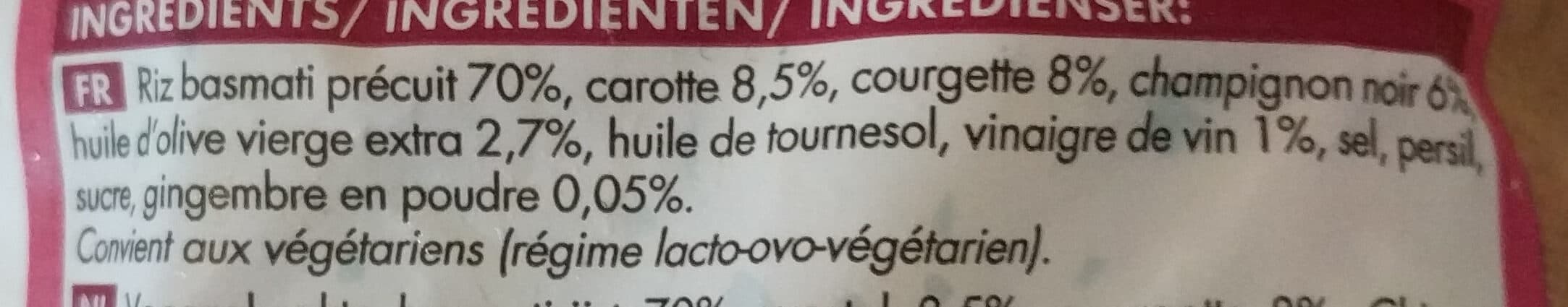Picard Riz Basmati cuisiné aux petits légumes packshot