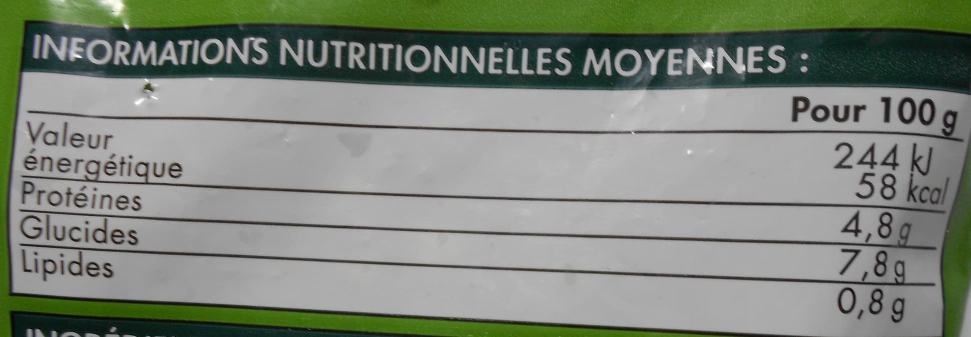 Picard Petits pois doux à la française packshot