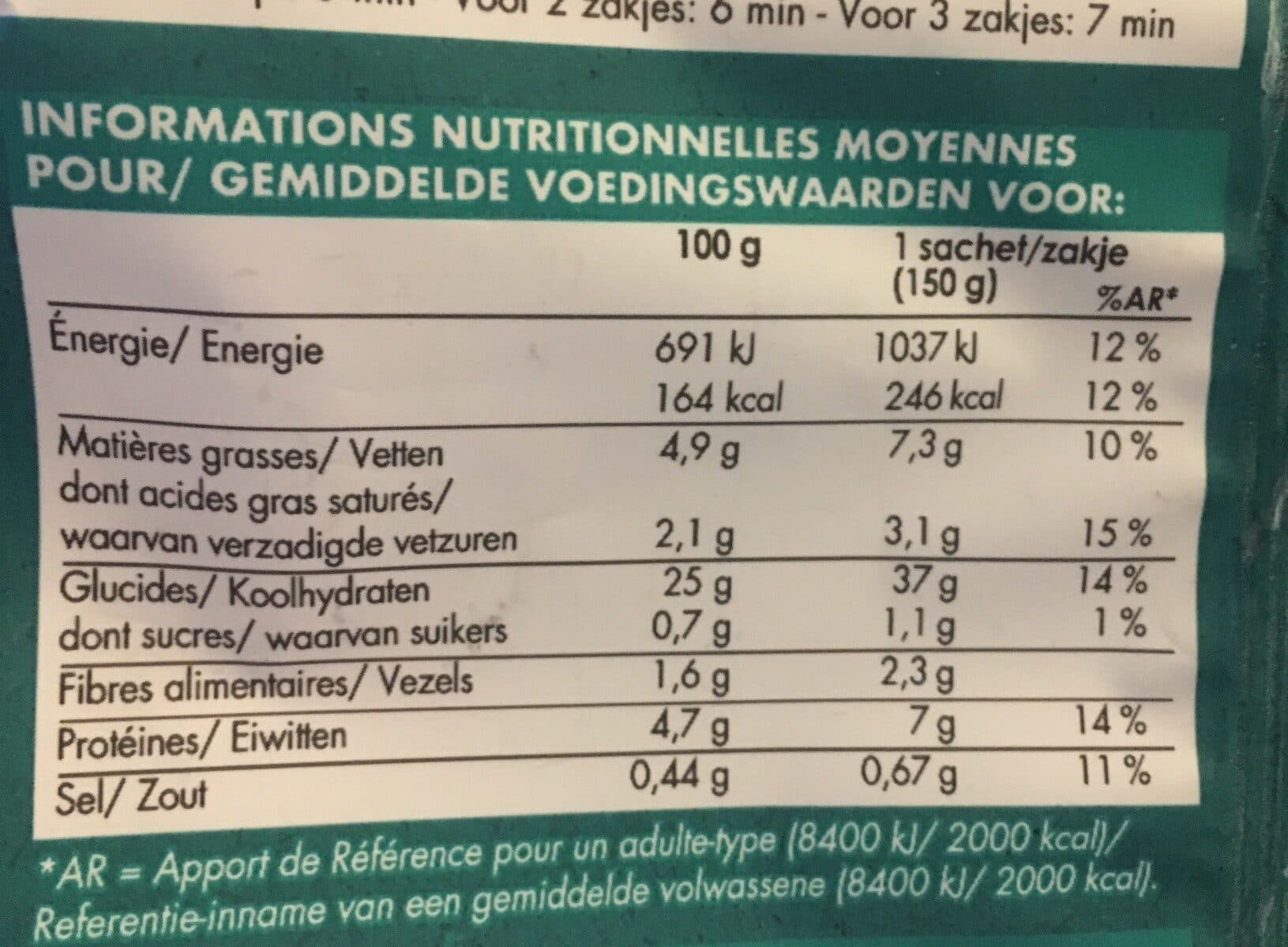 Picard Penne aux champignons à la crème packshot