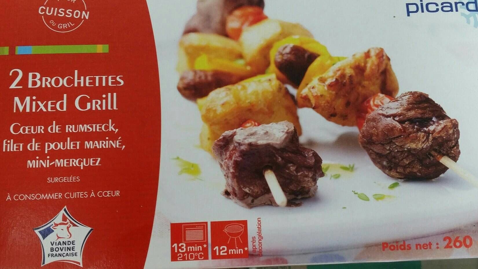 Picard 2 brochettes Mixed Grill packshot
