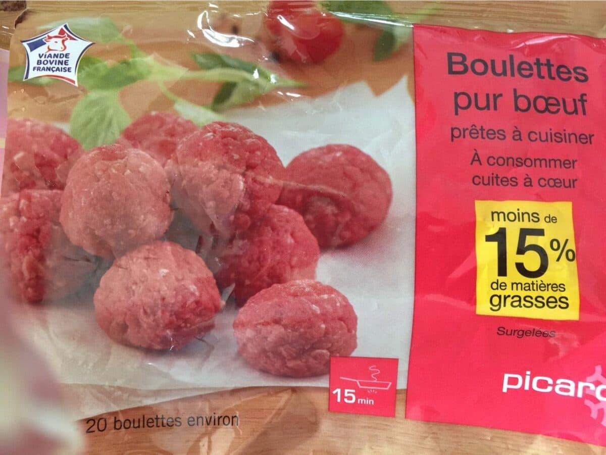 Picard Boulettes au Boeuf packshot