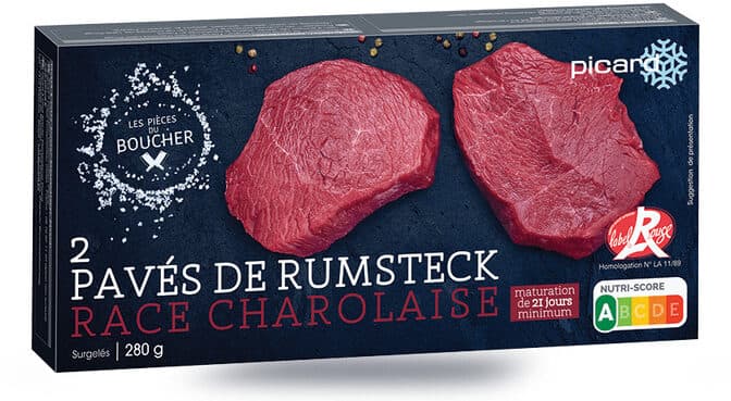 Picard 2 pavés de rumsteck Race Charolaise packshot