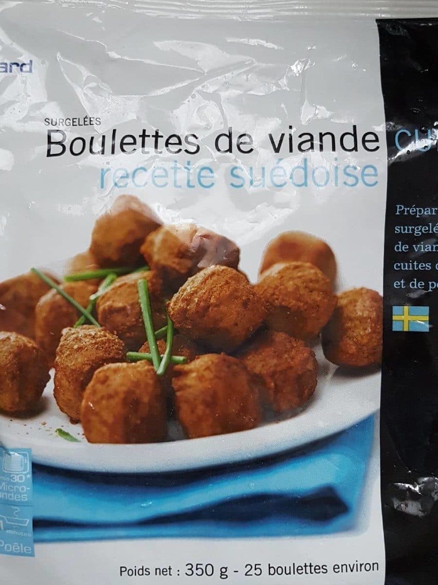 Picard Boulettes de viande cuites recette suédoise packshot