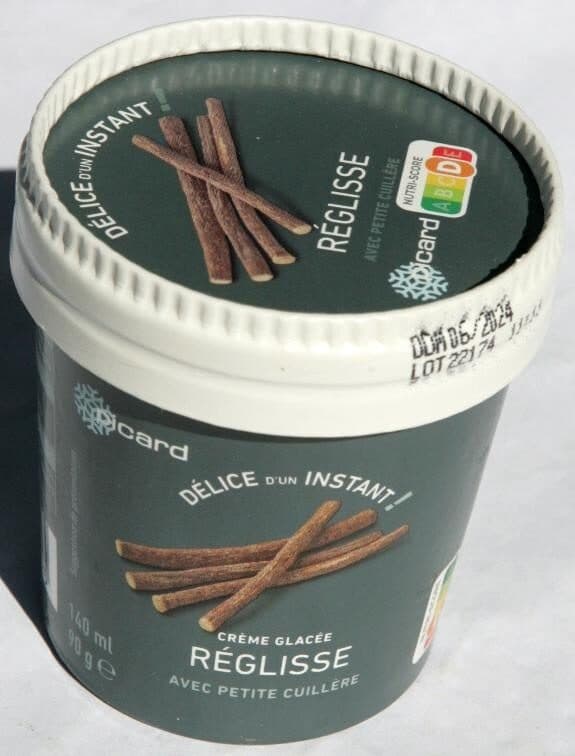 Picard Crème glacée réglisse packshot