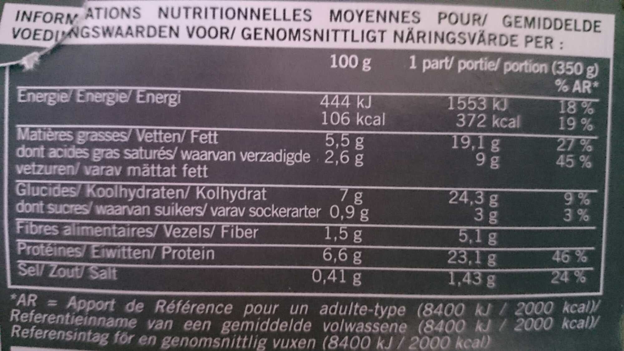 Picard Gratin de saumon aux épinards et pommes de terre packshot
