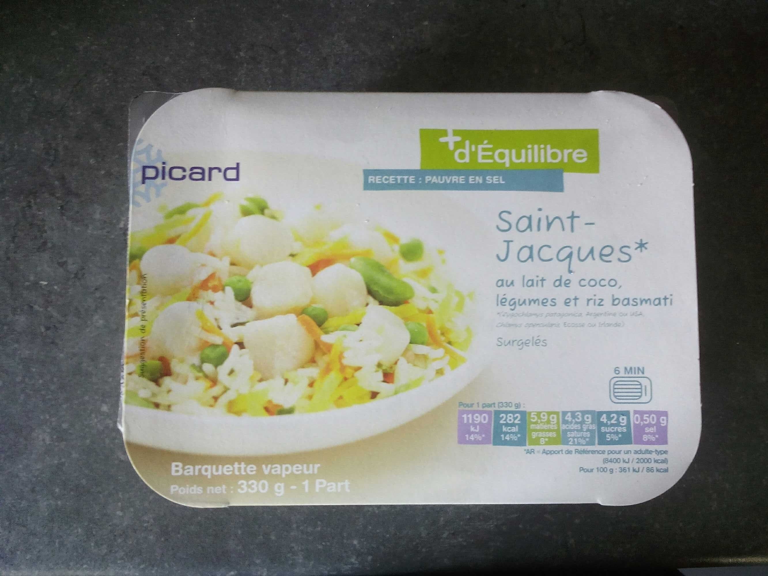 + d'Équilibre Saint-Jacques au lait de coco, légumes et riz basmati packshot