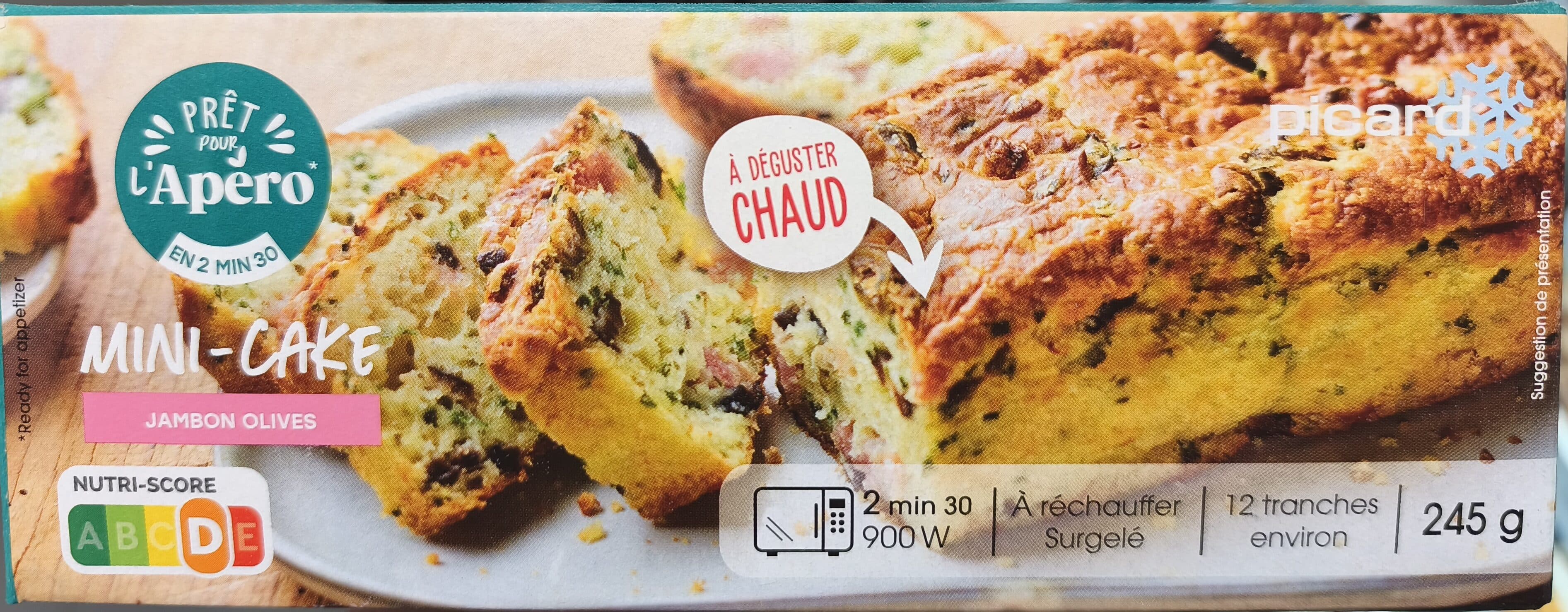 Picard Mini cake jambon olives packshot