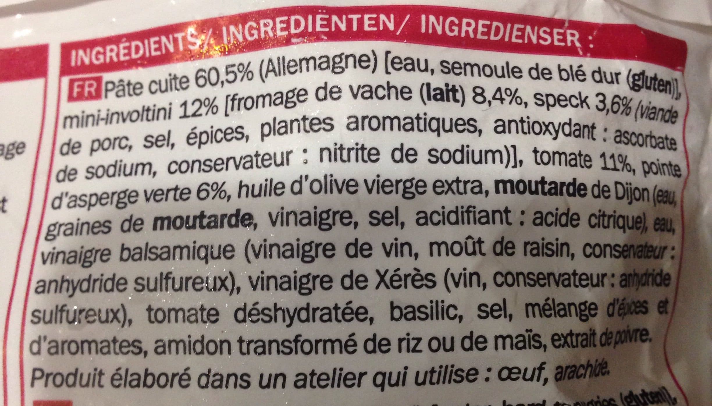 Picard Salade à l'italienne packshot