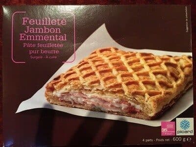 Picard Feuilleté jambon emmental packshot