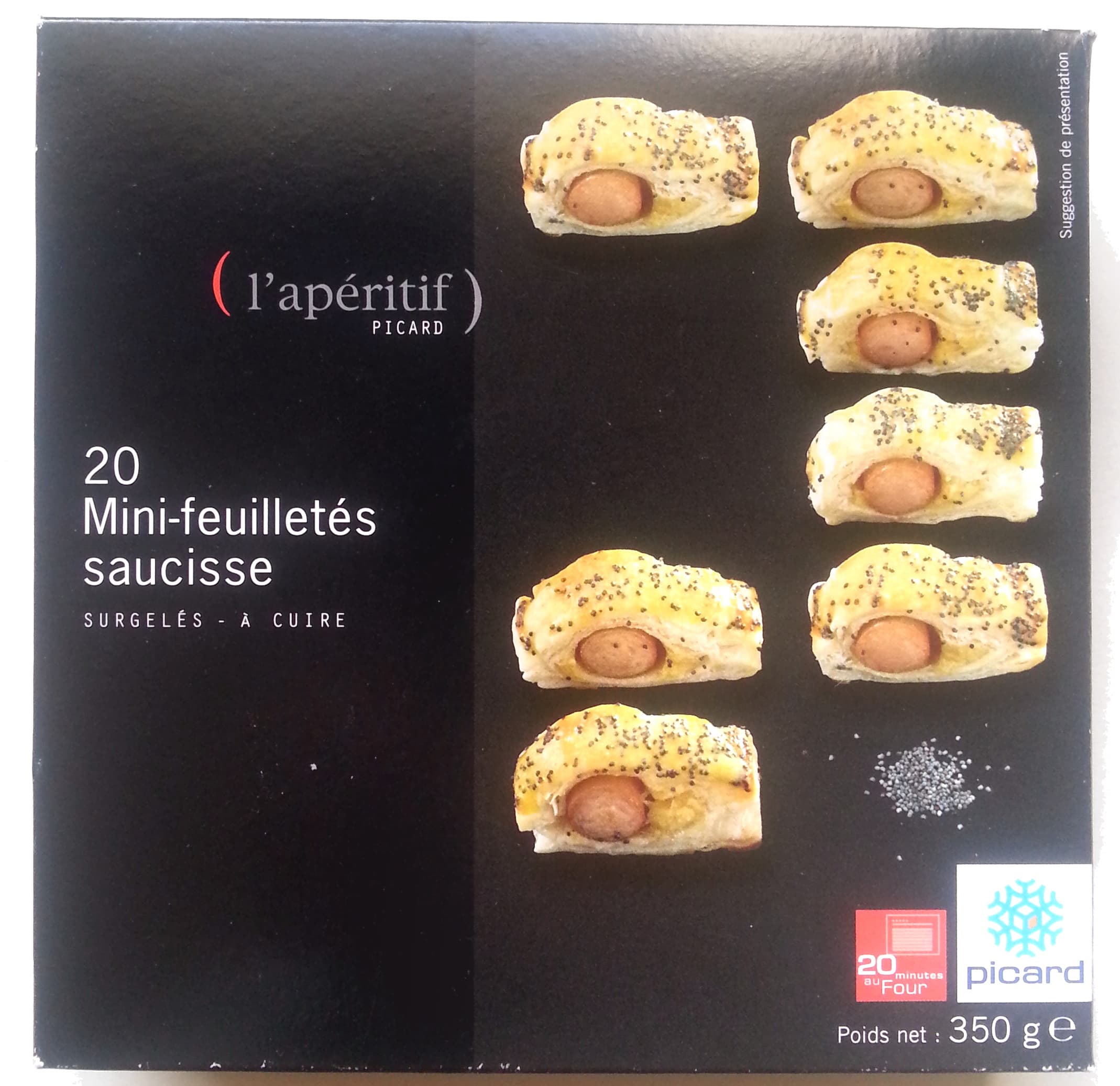 Picard 20 Mini-feuilletés saucisse - surgelés 350 g packshot