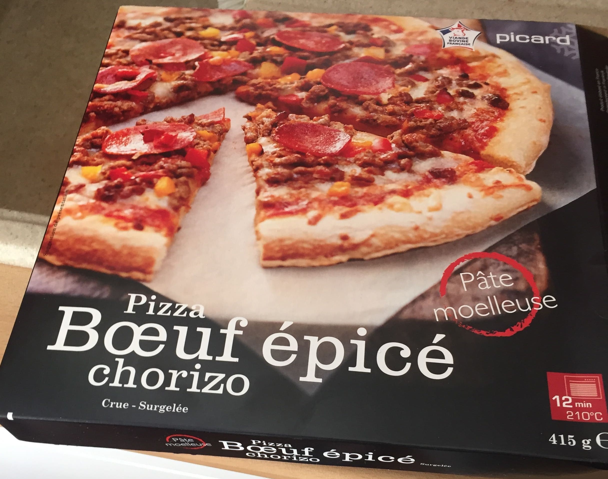 Picard Pizza Bœuf Épicé Chorizo packshot