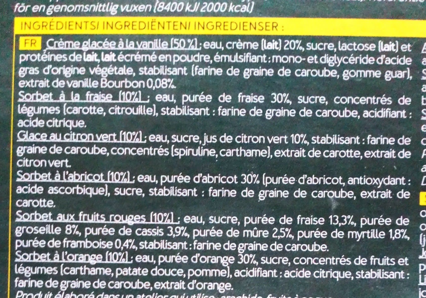 Picard Mini-bâtonnets Glacés Au Lait Et Aux Fruits packshot