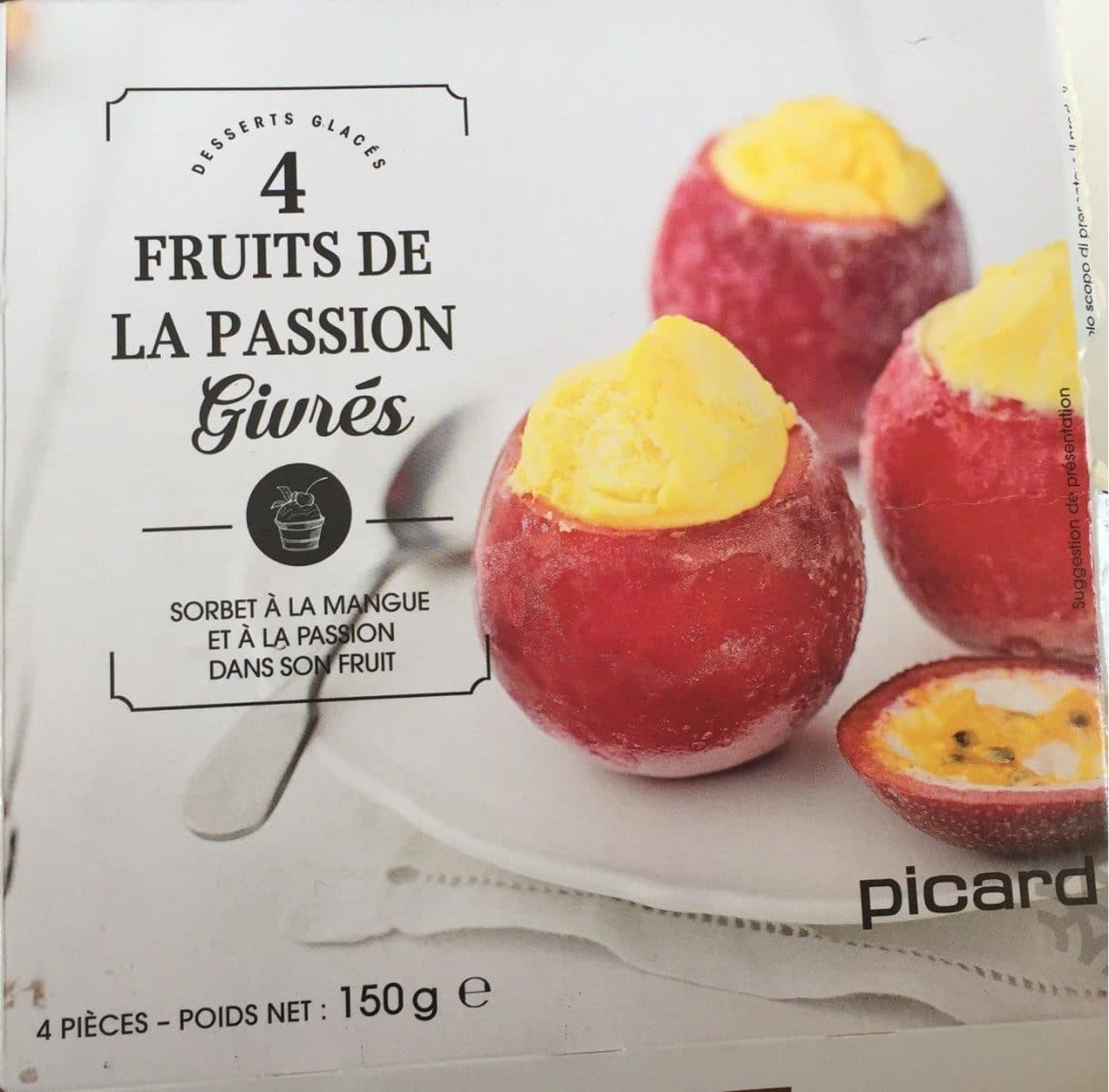 Picard 4 Fruits de la passion givrés packshot