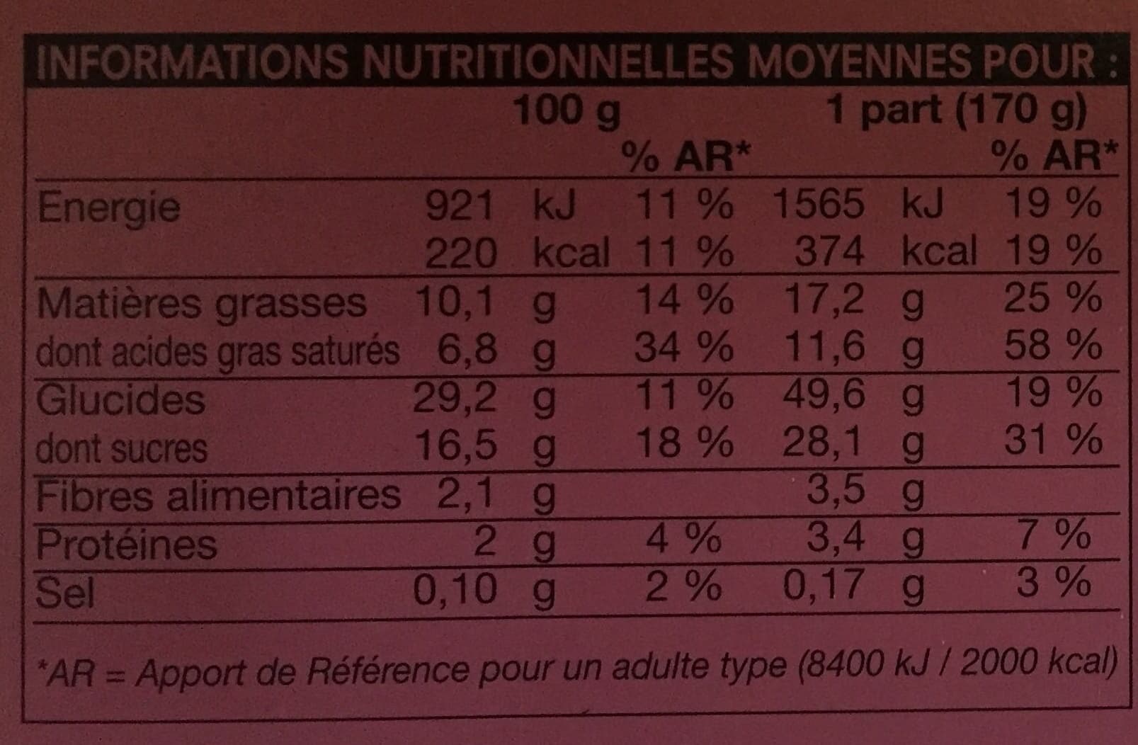 Picard Crumble pommes packshot