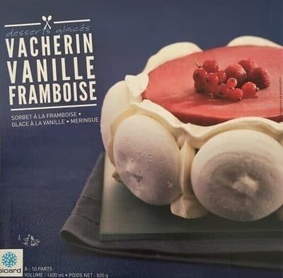 Picard Vacherin glacé Vanille-framboise. packshot