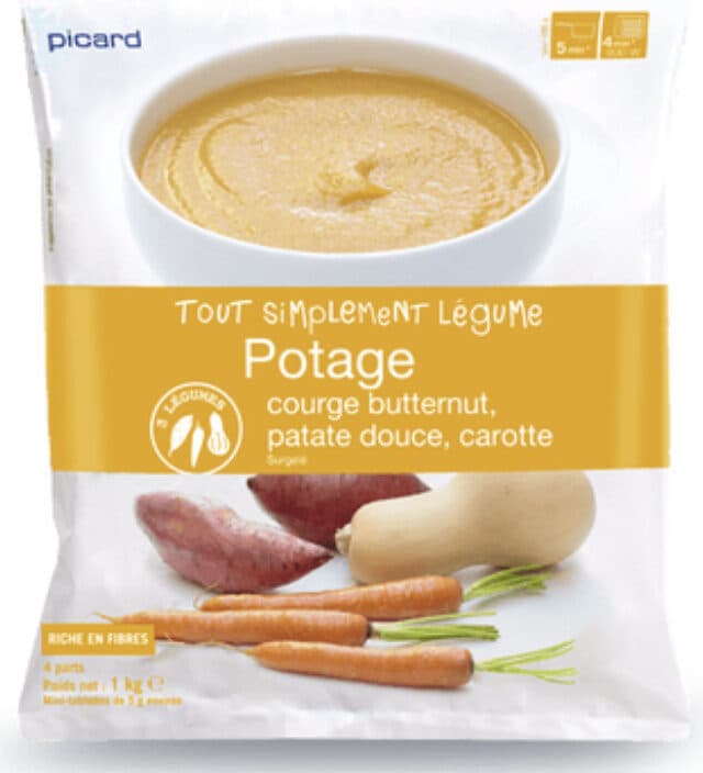 Picard Potage courge butternut, patate douce et carotte packshot