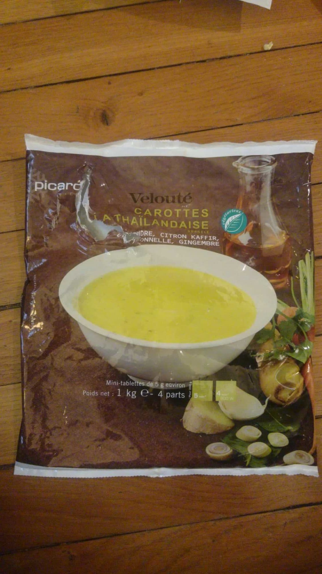 Picard Velouté Carottes à la Thaïlandaise packshot