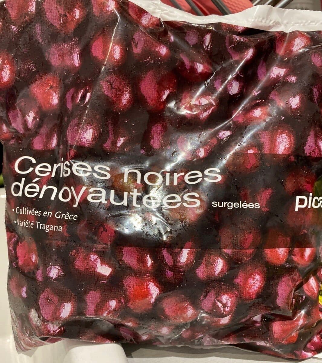 Picard Cerises noires dénoyautées packshot