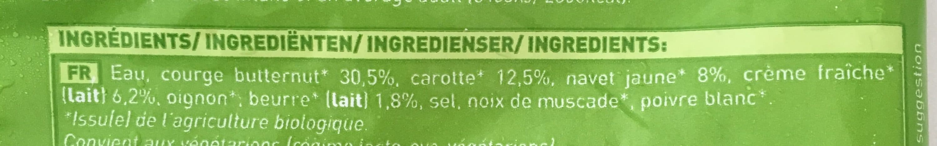 Le Bio par Picard Velouté courge butternut carotte navet jaune packshot