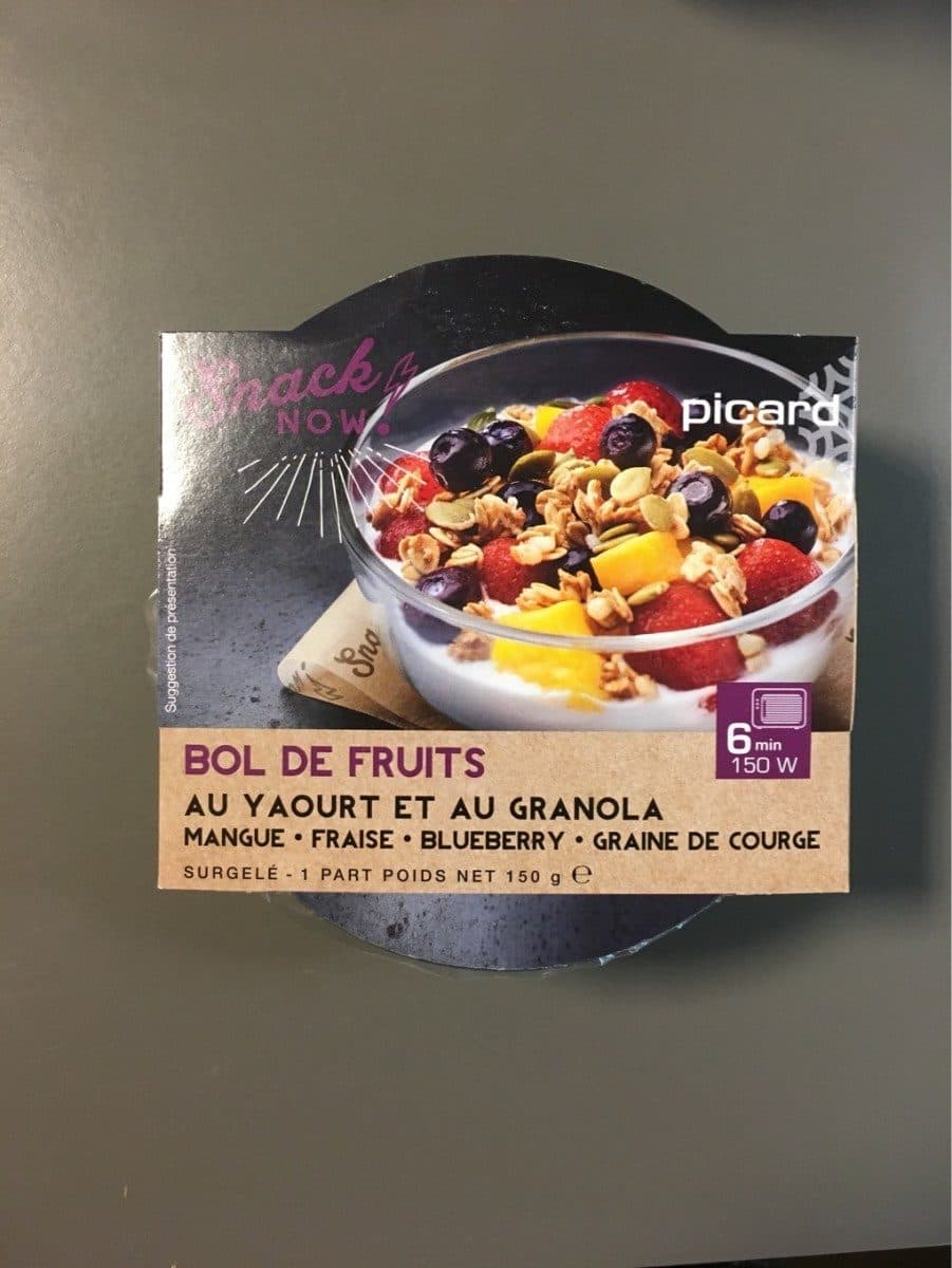 picard Bol de fruit au yaourt et au granola packshot
