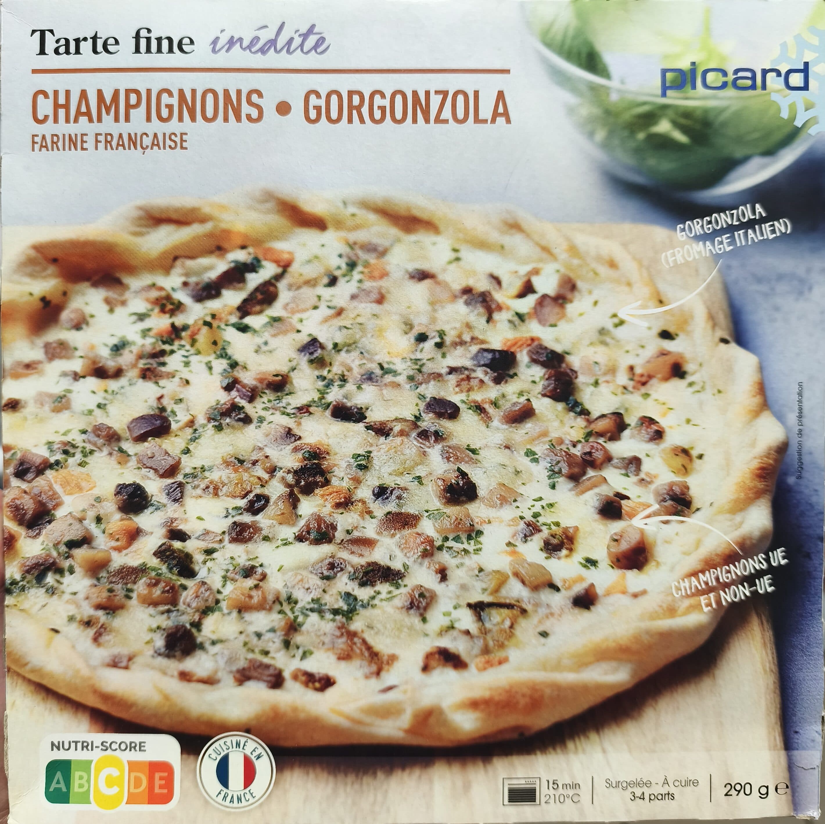 Picard Tarte fine Champignons Gorgonzola packshot