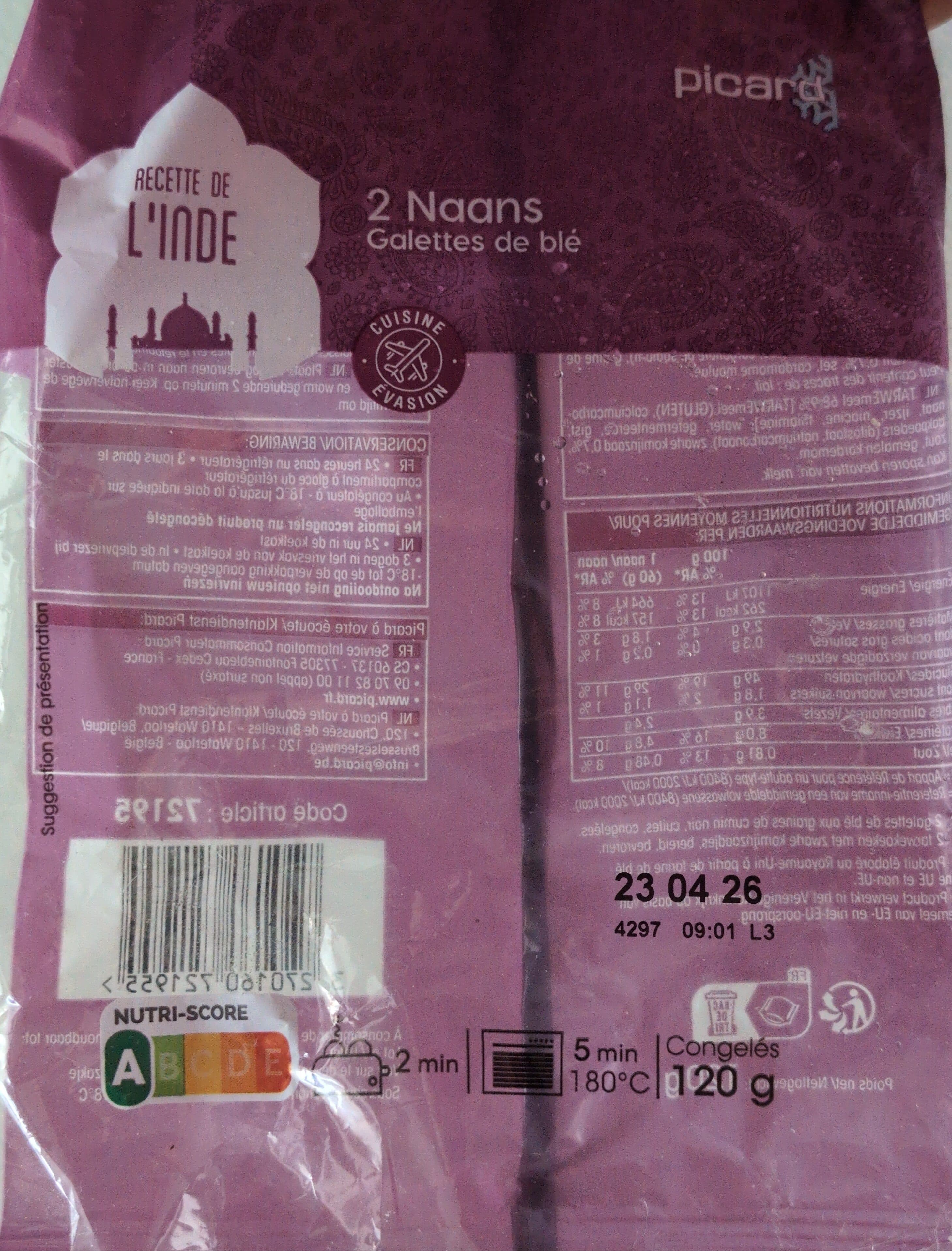 Picard 2 Naans packshot