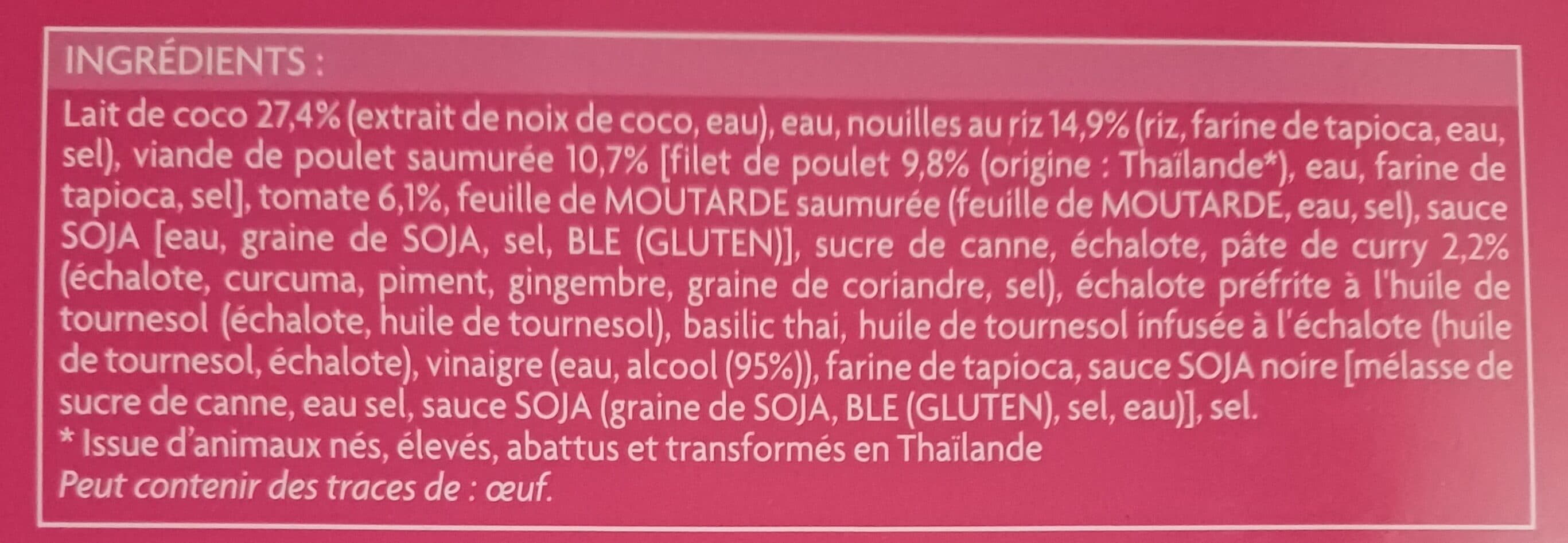 Picard Soupe Kao Soi packshot