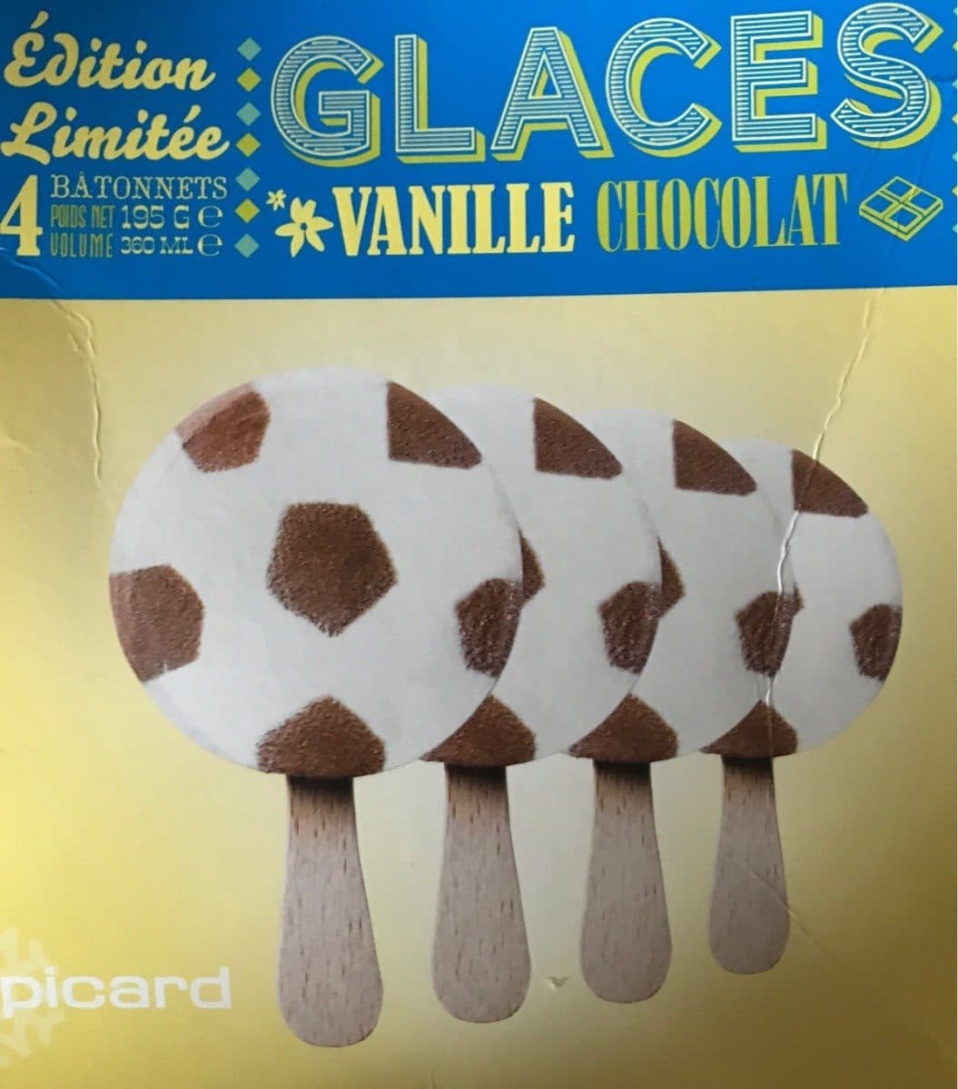 Picard 4 bâtonnets vanille-chocolat packshot