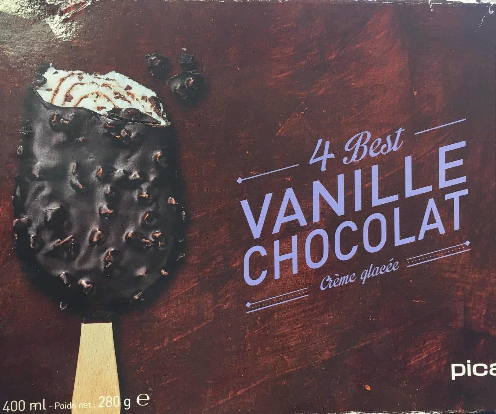 Picard 4 Best Vanille-Chocolat packshot