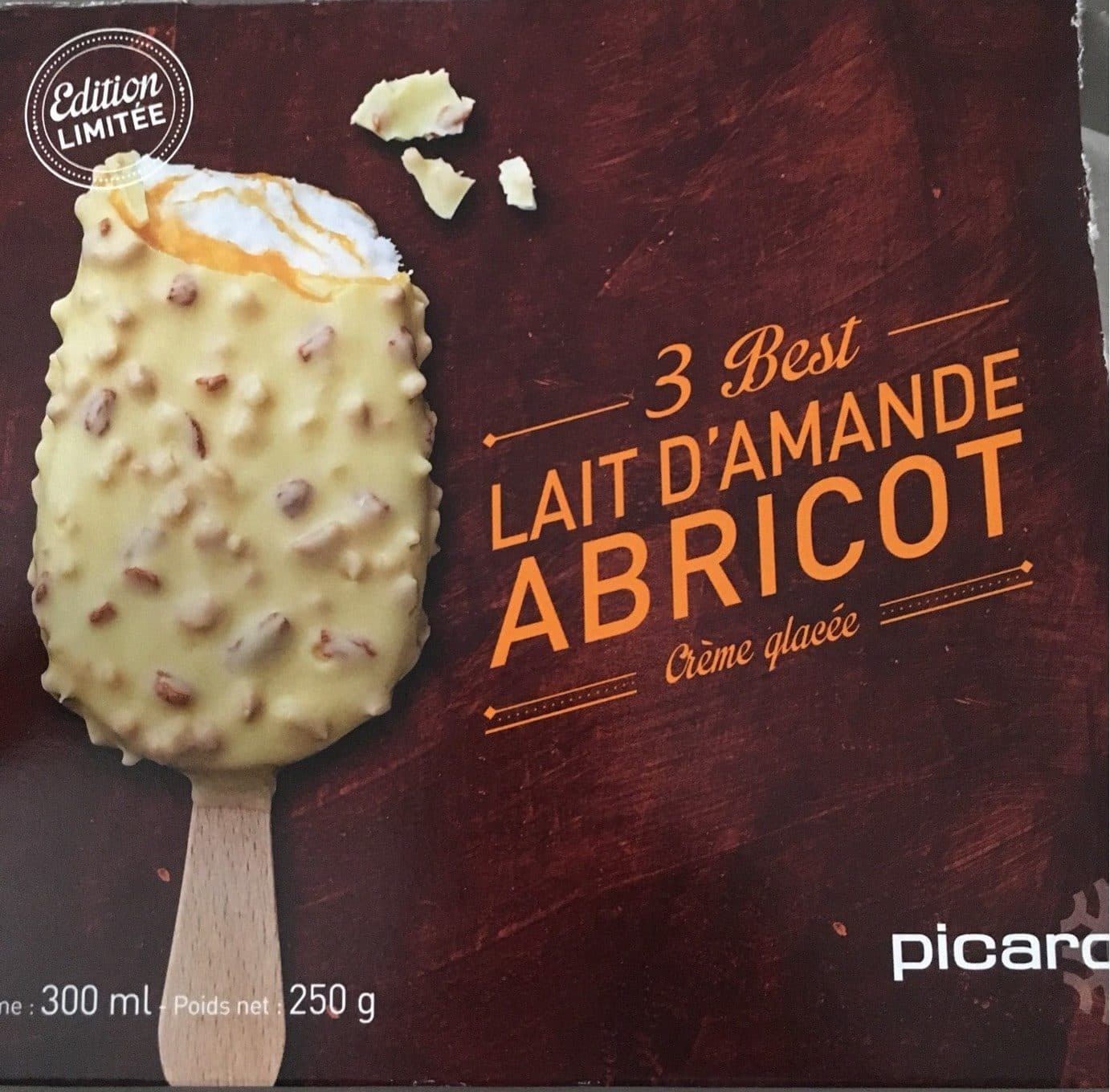 Picard 3 Best Lait d'Amande Abricot packshot