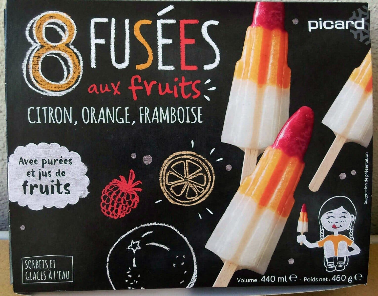 Picard 8 fusées aux fruits packshot