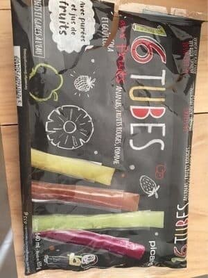 Picard 16 tubes Glacés aux fruits packshot