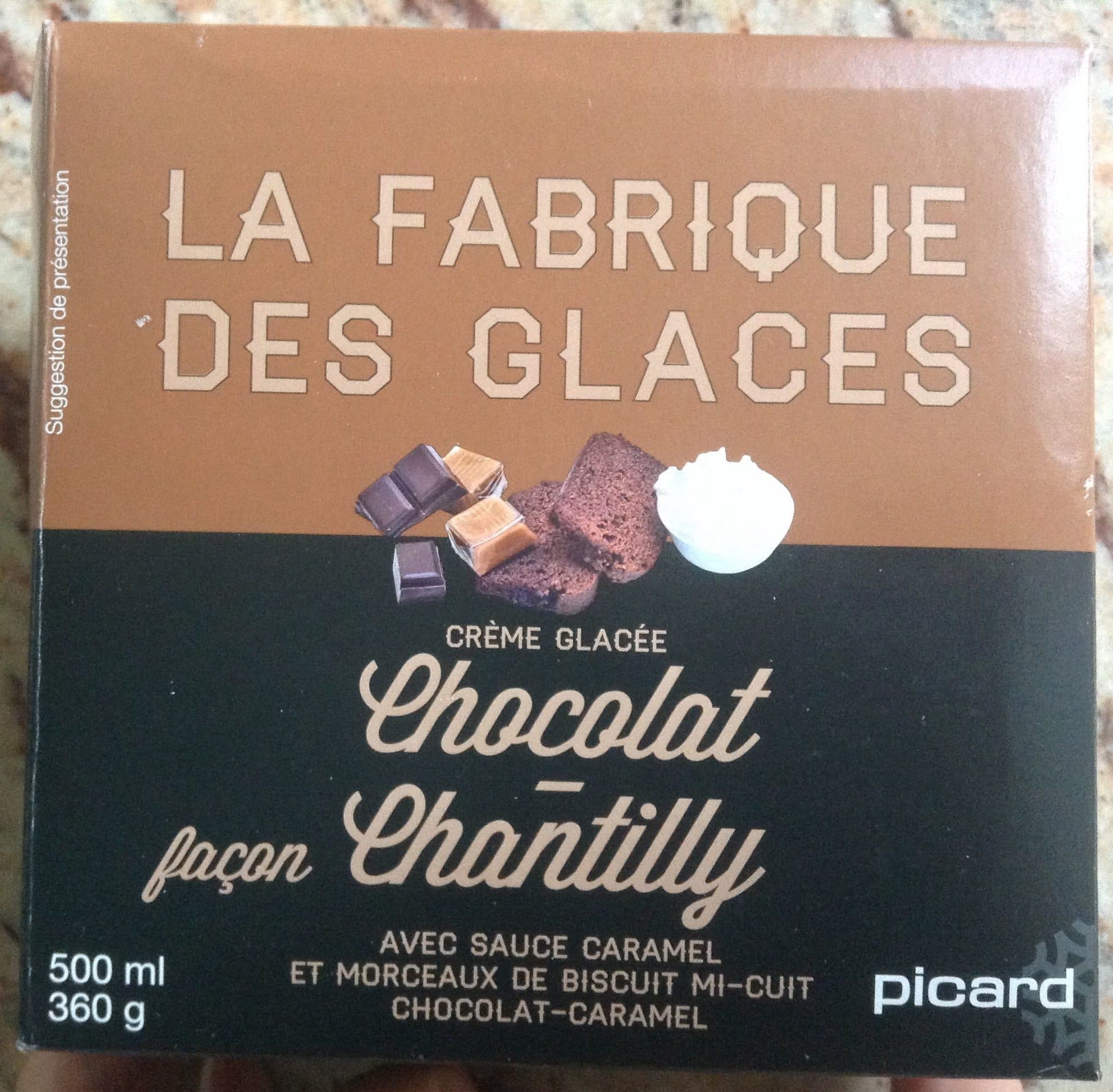 La Fabrique des Glaces Glace chocolat façon chantilly packshot