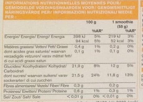 Picard 6 Smoothies Pêche - Mangue packshot