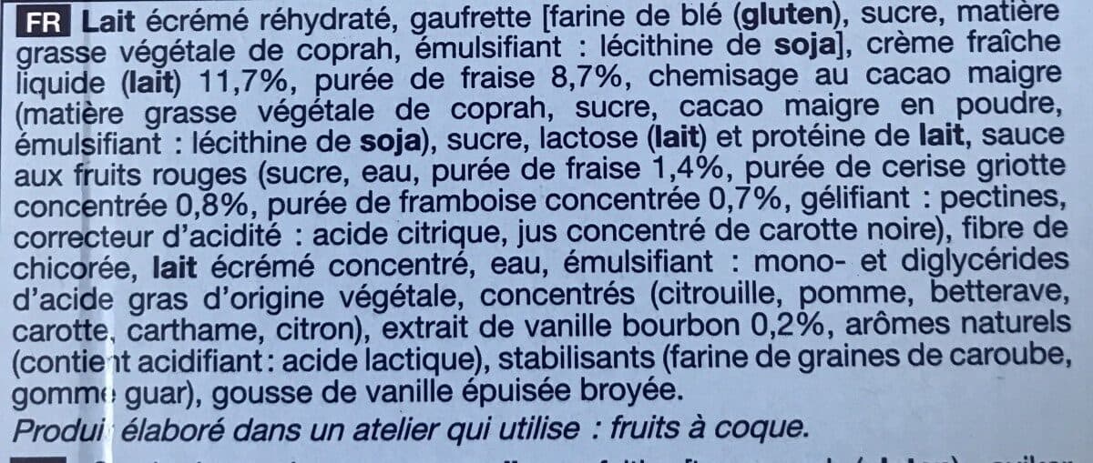 Picard Crème Glacée Vanille Fraise packshot