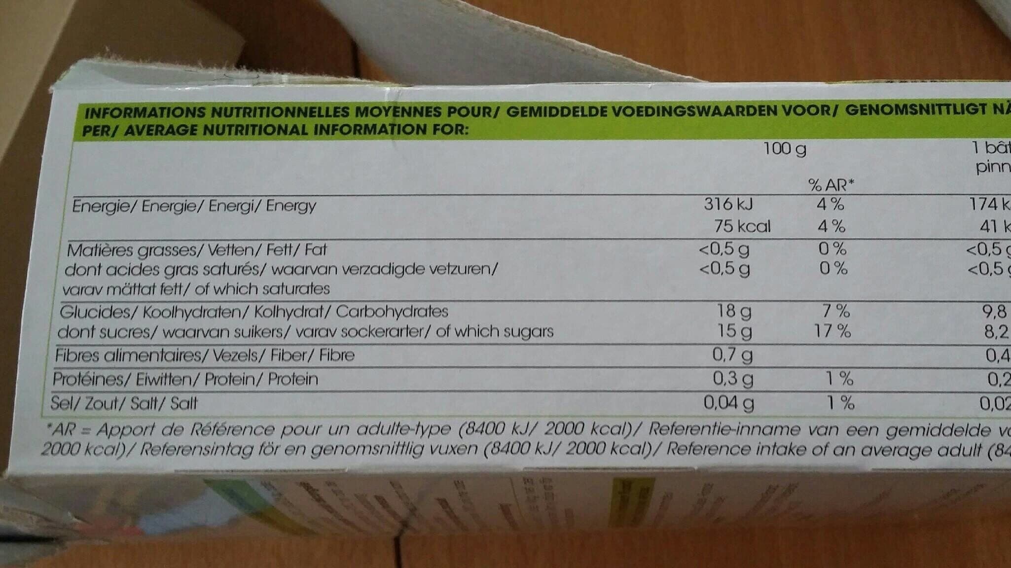 Picard La dynamique pomme kiwi concombre packshot