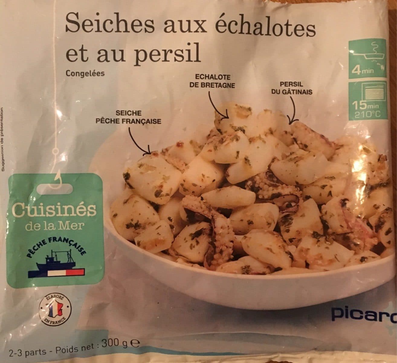 Picard Seiches🦑🐙 aux échalotes et au persil packshot