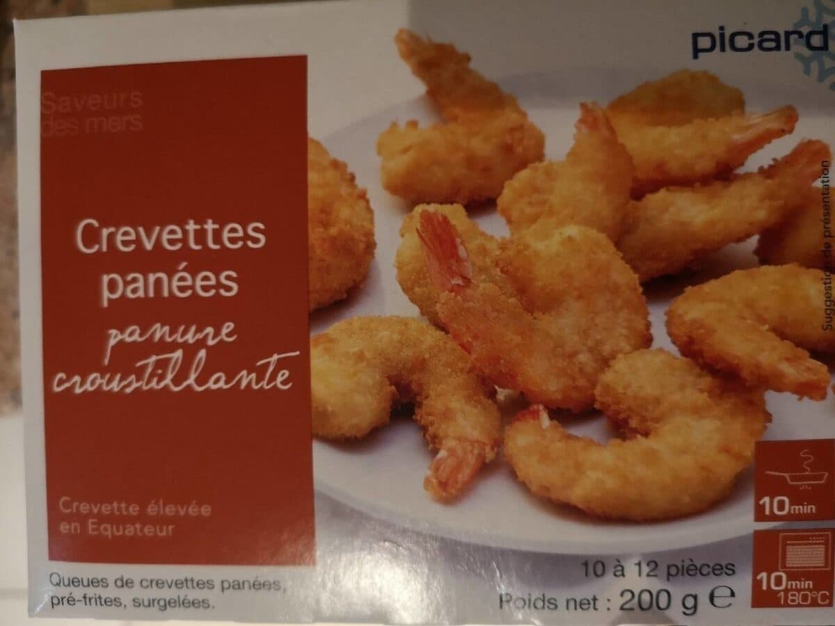 Picard Crevettes panés packshot