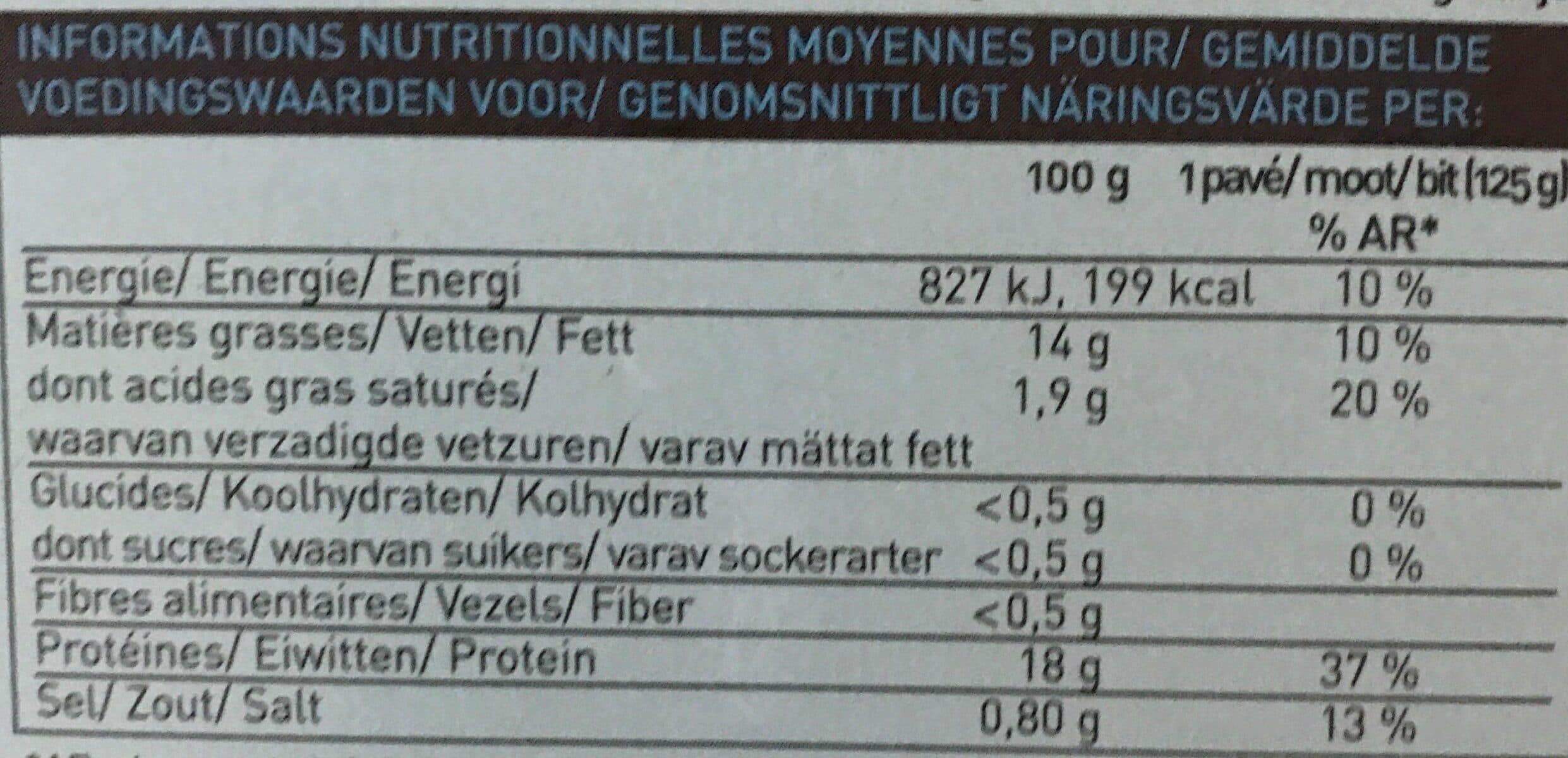 Picard 2 pavés de saumon mariné aromatisé au citron et au poivre packshot