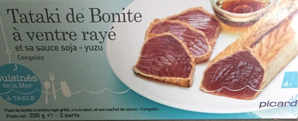 Picard Tataki de Bonite à Ventre Rayé et Sauce Soja packshot
