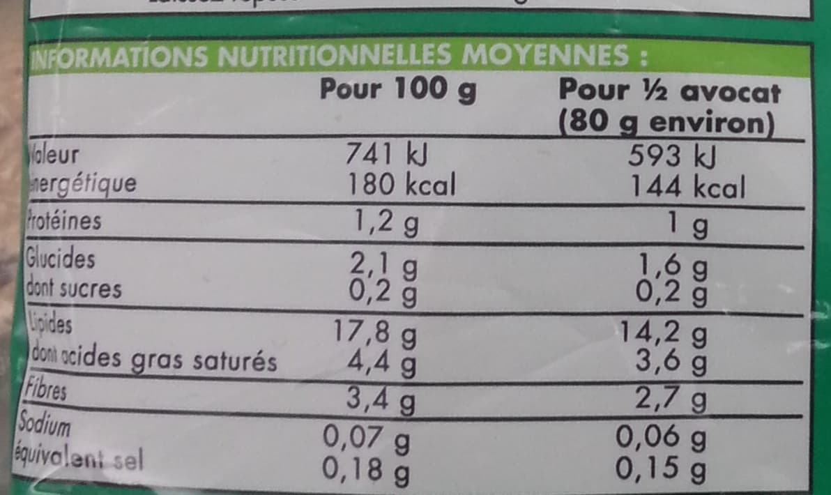 Picard 4 demi avocats packshot