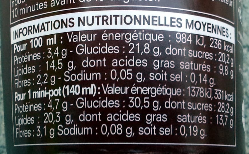 Délice d'un instant Crème glacée Chocolat morceaux de Brownies packshot