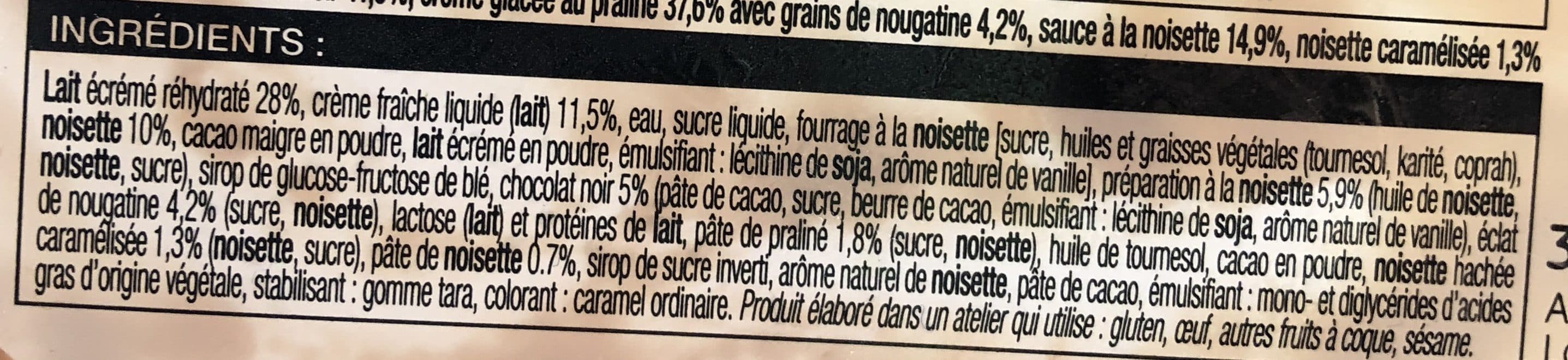 Picard Crème glacée chocolat noisette packshot