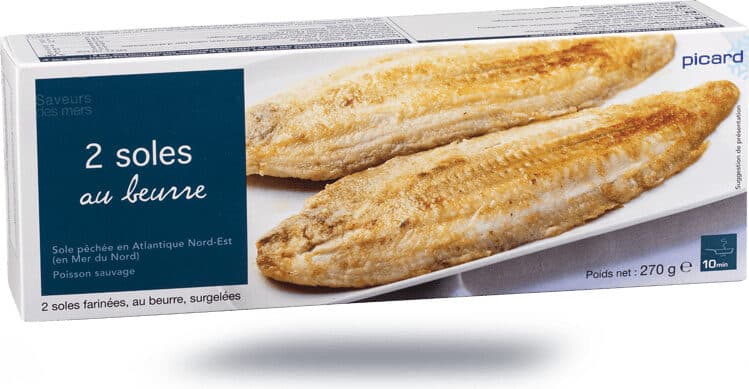 Picard Soles au beurre packshot