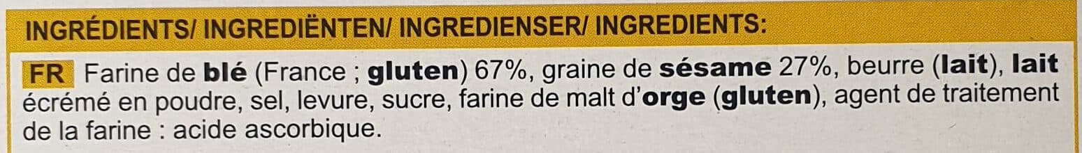 Picard Flûtes au sésame packshot