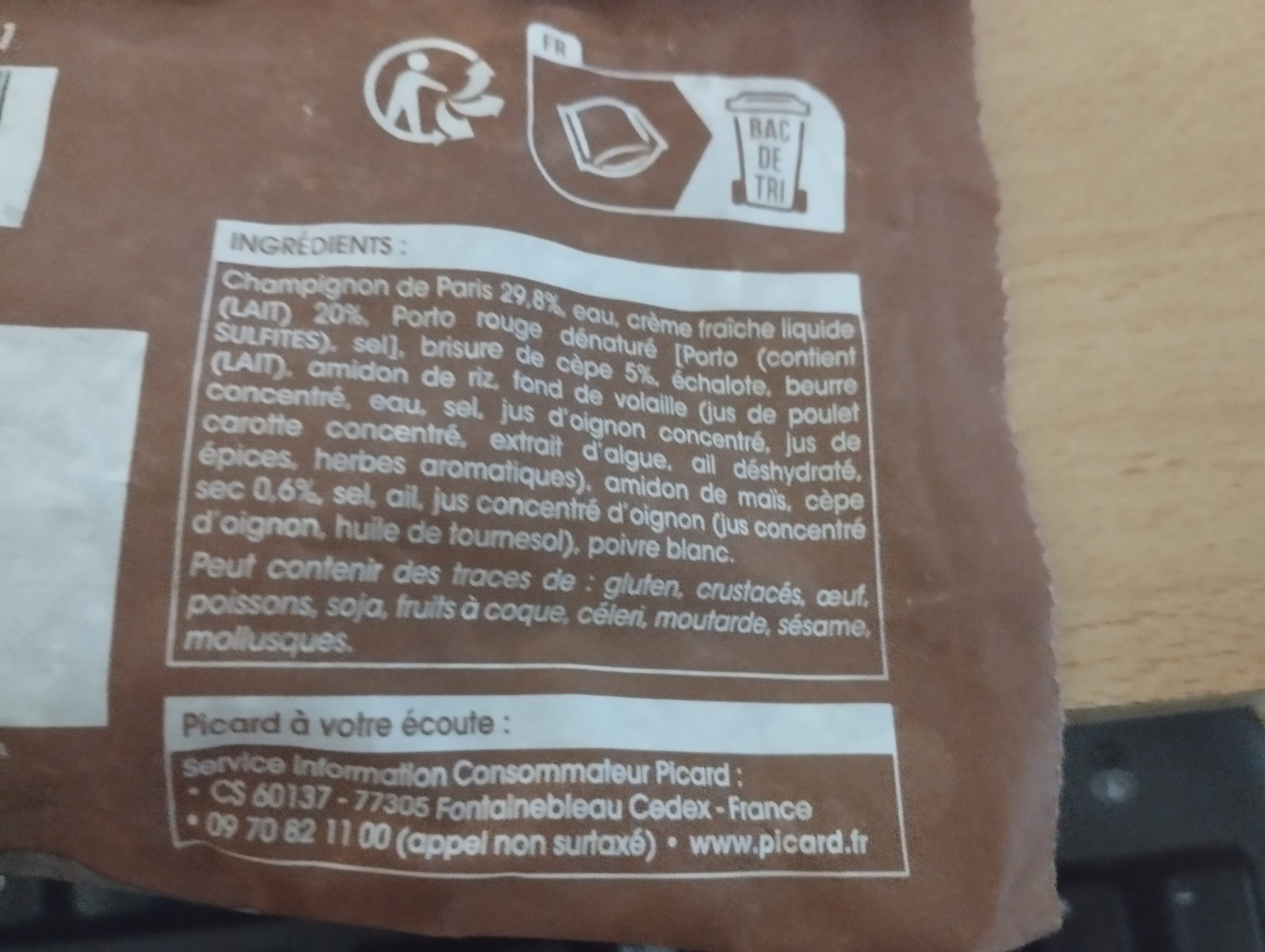 Picard Sauce aux champignons packshot